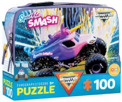EUROGRAPHICS CASSE-TÊTE BOÎTE À LUNCH 100 PIÈCES - SPARKLE SMASH MONSTER JAM #9100-5947 (1125)